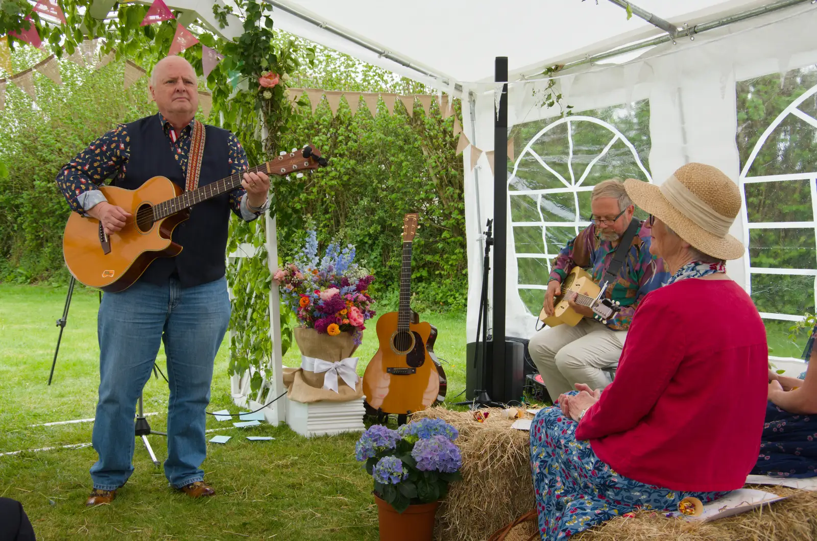 There's a musical interlude, from Hannah and Sean's Wedding, King's Nympton, Devon - 3rd May 2026