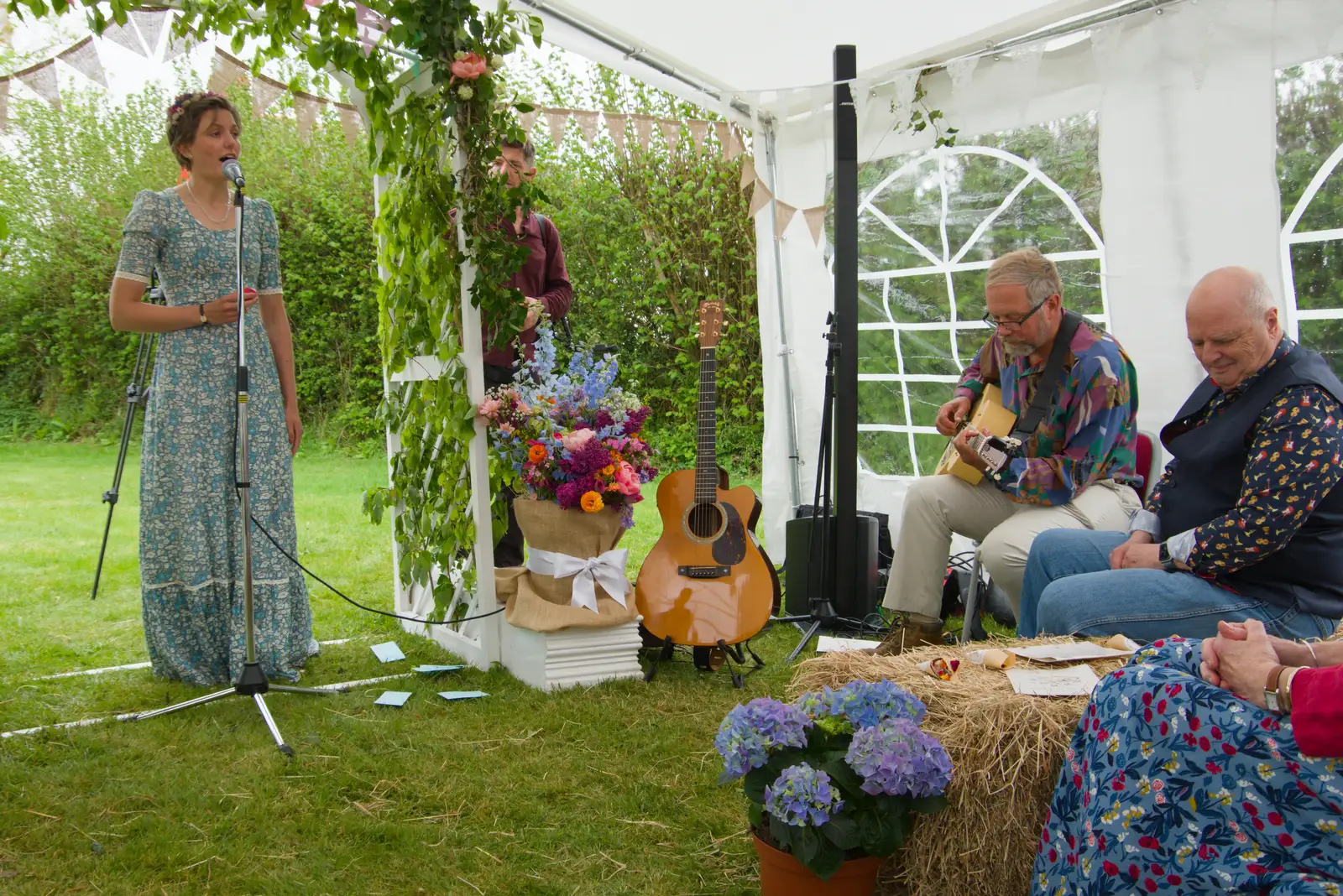 The theme from Detectorists is sung, from Hannah and Sean's Wedding, King's Nympton, Devon - 3rd May 2026