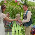 The teddy bear gets a look in, Hannah and Sean's Wedding, King's Nympton, Devon - 3rd May 2026