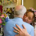 Hamish gets a hug, Hannah and Sean's Wedding, King's Nympton, Devon - 3rd May 2026