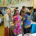 Bright tops in the folk crowd, Hannah and Sean's Wedding, King's Nympton, Devon - 3rd May 2026
