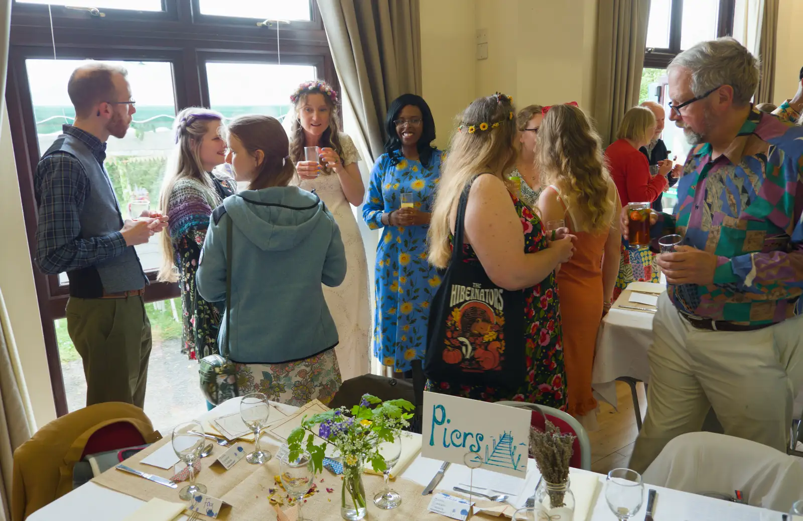 Hannah in the crowds, from Hannah and Sean's Wedding, King's Nympton, Devon - 3rd May 2026
