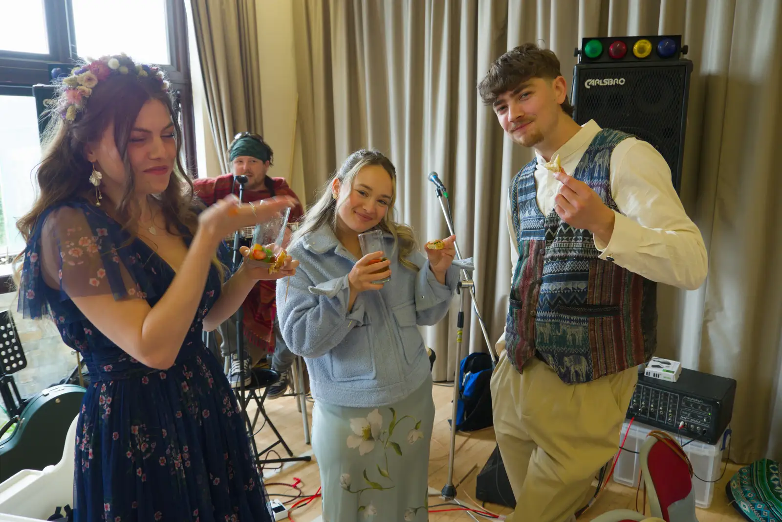 Sydney, Anja and Rowan, from Hannah and Sean's Wedding, King's Nympton, Devon - 3rd May 2026