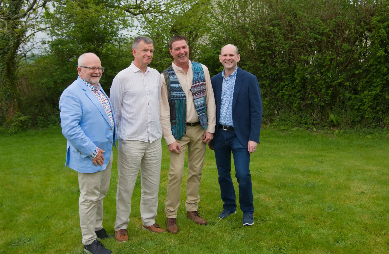 The Golden Boys massive, from Hannah and Sean's Wedding, King's Nympton, Devon - 3rd May 2026