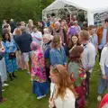 Guests out on the lawn, Hannah and Sean's Wedding, King's Nympton, Devon - 3rd May 2026