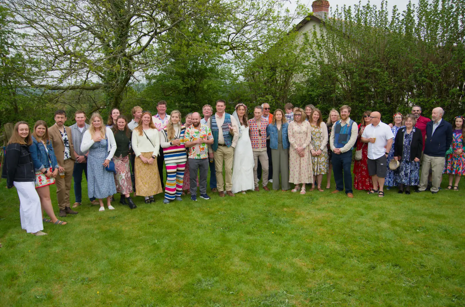 Hannah's sailing group, from Hannah and Sean's Wedding, King's Nympton, Devon - 3rd May 2026