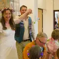 Hannah leads Sean up to the top table, Hannah and Sean's Wedding, King's Nympton, Devon - 3rd May 2026