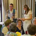 There's some sort of speech two-hander, Hannah and Sean's Wedding, King's Nympton, Devon - 3rd May 2026