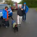 Hamish, Jane and Phil take the dog for a walk, Hannah and Sean's Wedding, King's Nympton, Devon - 3rd May 2026