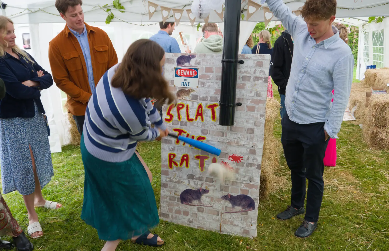 A game of Splat the Rat is played, from Hannah and Sean's Wedding, King's Nympton, Devon - 3rd May 2026