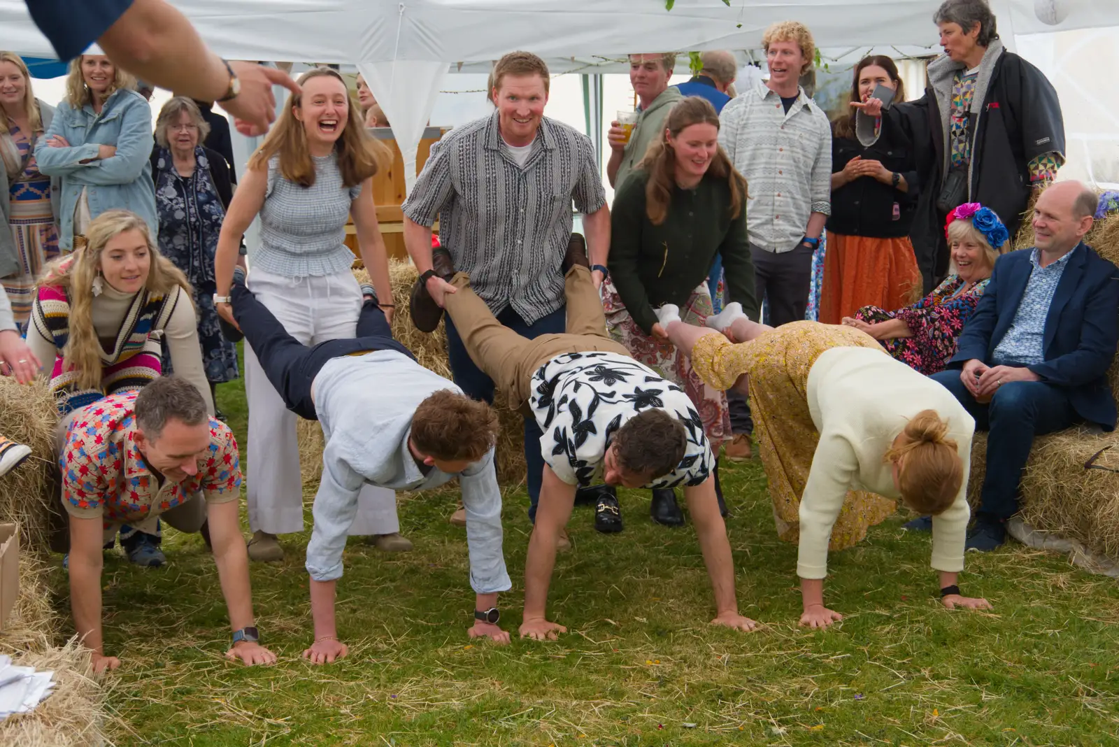 Another wheelbarrow session occurs, from Hannah and Sean's Wedding, King's Nympton, Devon - 3rd May 2026