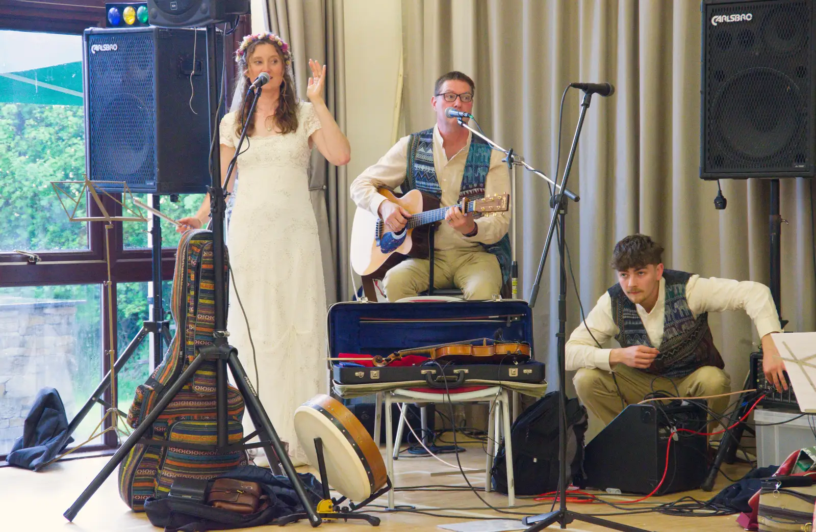 Hannah and Sean do a number, from Hannah and Sean's Wedding, King's Nympton, Devon - 3rd May 2026