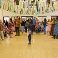 There's a small boy in the middle of the action, Hannah and Sean's Wedding, King's Nympton, Devon - 3rd May 2026