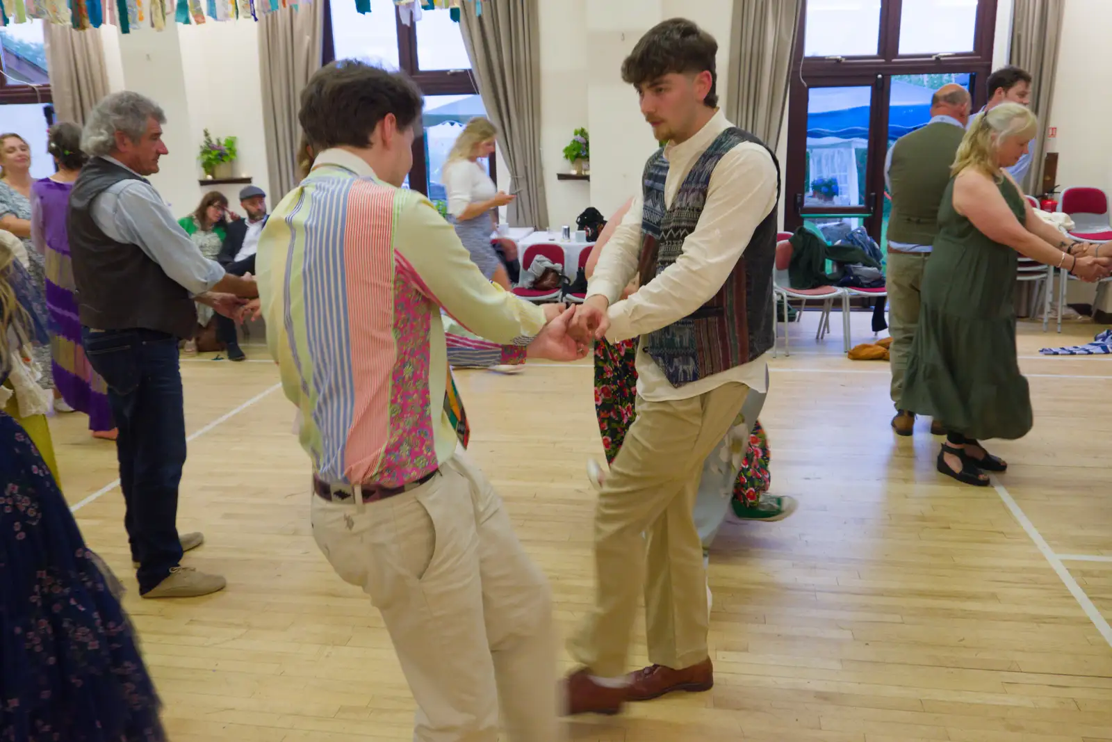 Tom and Rowan do some spins, from Hannah and Sean's Wedding, King's Nympton, Devon - 3rd May 2026