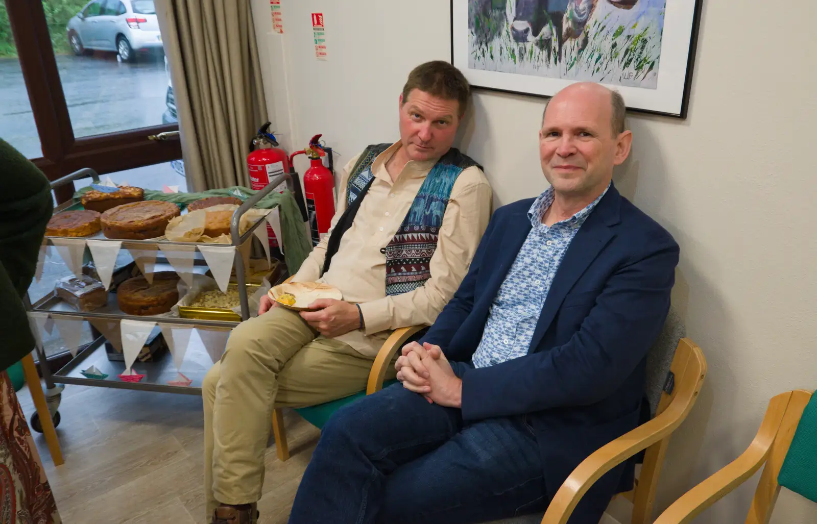 Sean and Phil, from Hannah and Sean's Wedding, King's Nympton, Devon - 3rd May 2026