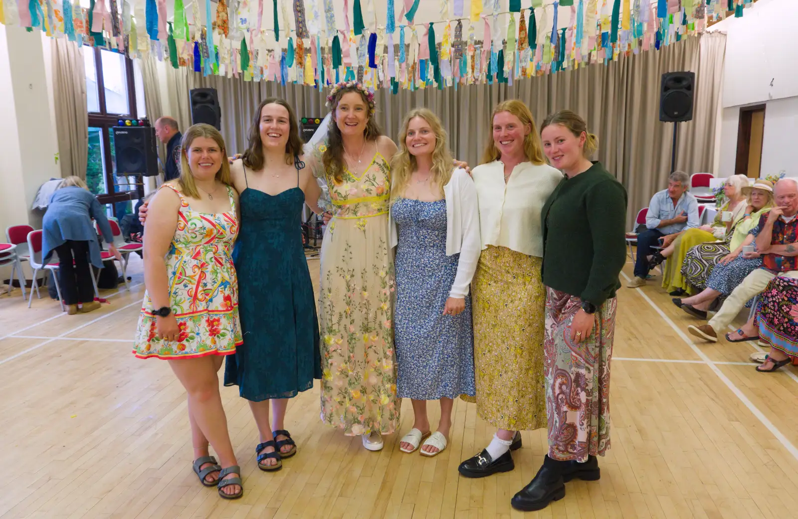 Hannah in a group photo, from Hannah and Sean's Wedding, King's Nympton, Devon - 3rd May 2026