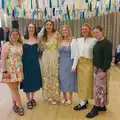 Hannah in a group photo, Hannah and Sean's Wedding, King's Nympton, Devon - 3rd May 2026