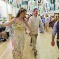 The married couple take a turn around the hall, Hannah and Sean's Wedding, King's Nympton, Devon - 3rd May 2026