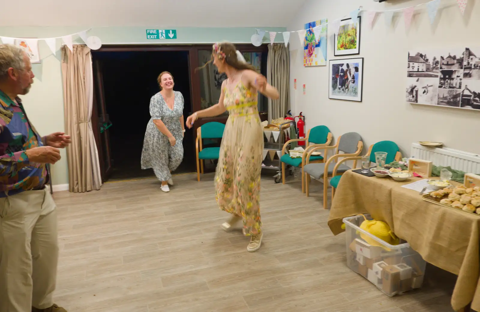 Hannah's latest dance partner is nearly outside, from Hannah and Sean's Wedding, King's Nympton, Devon - 3rd May 2026