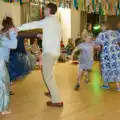 Sean dances with Anja, Hannah and Sean's Wedding, King's Nympton, Devon - 3rd May 2026