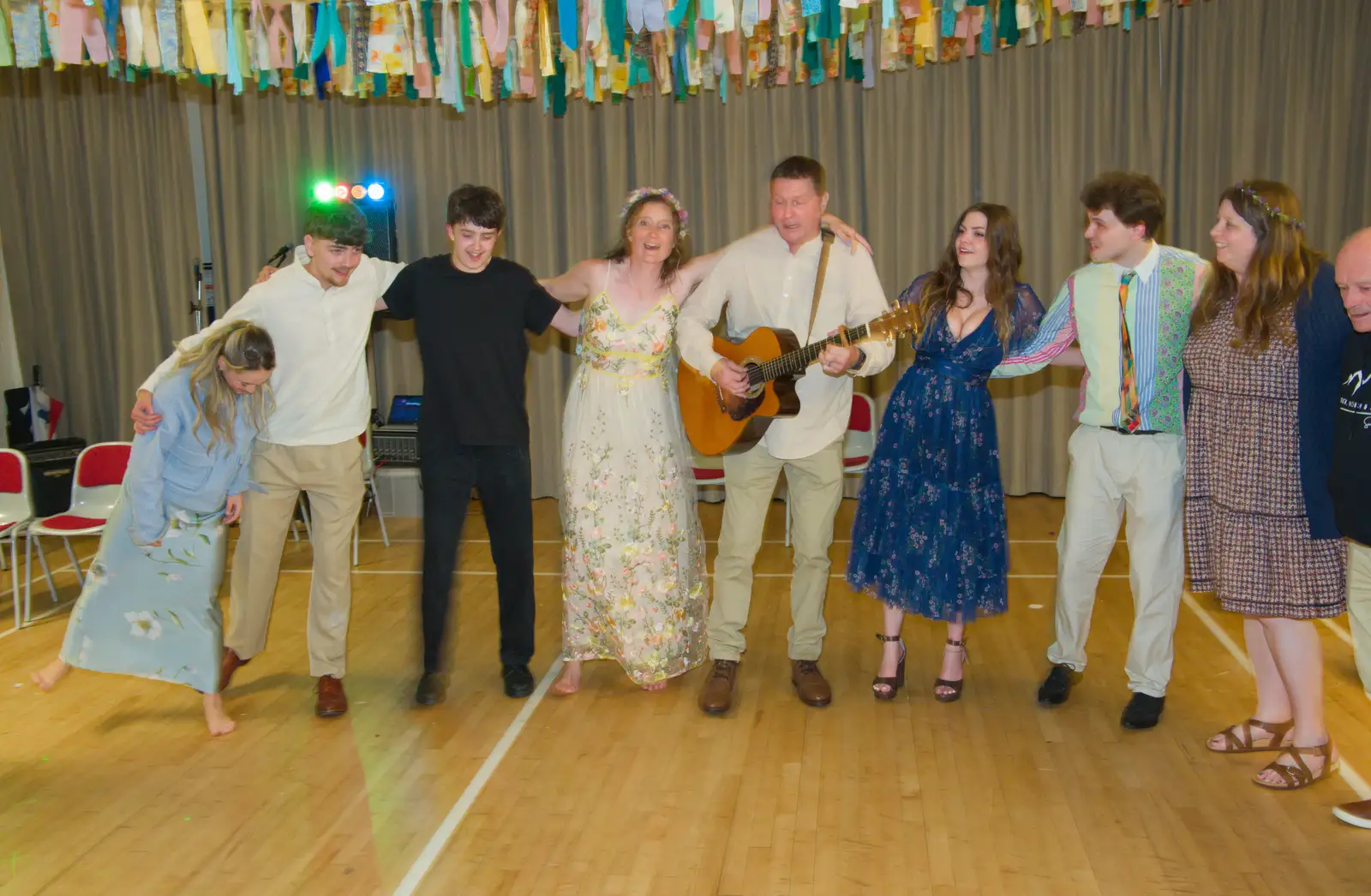 It's a rousing finale moment, from Hannah and Sean's Wedding, King's Nympton, Devon - 3rd May 2026