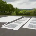 The marquee cover is laid out to dry, A Visit to the Cottage and Lunch With Sis, Throwleigh, Devon - 4th May 2026