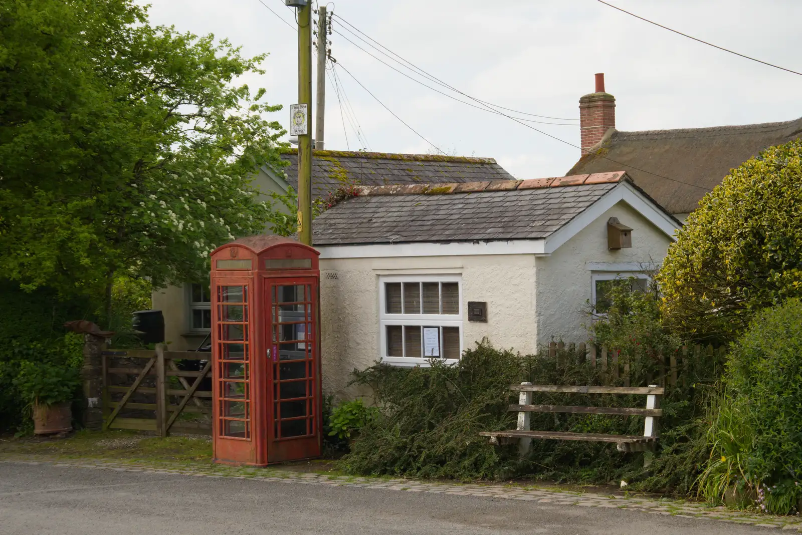 Perhaps the only working payphone in Devon, from A Visit to the Cottage and Lunch With Sis, Throwleigh, Devon - 4th May 2026