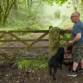 Matt opens the gate, A Visit to the Cottage and Lunch With Sis, Throwleigh, Devon - 4th May 2026