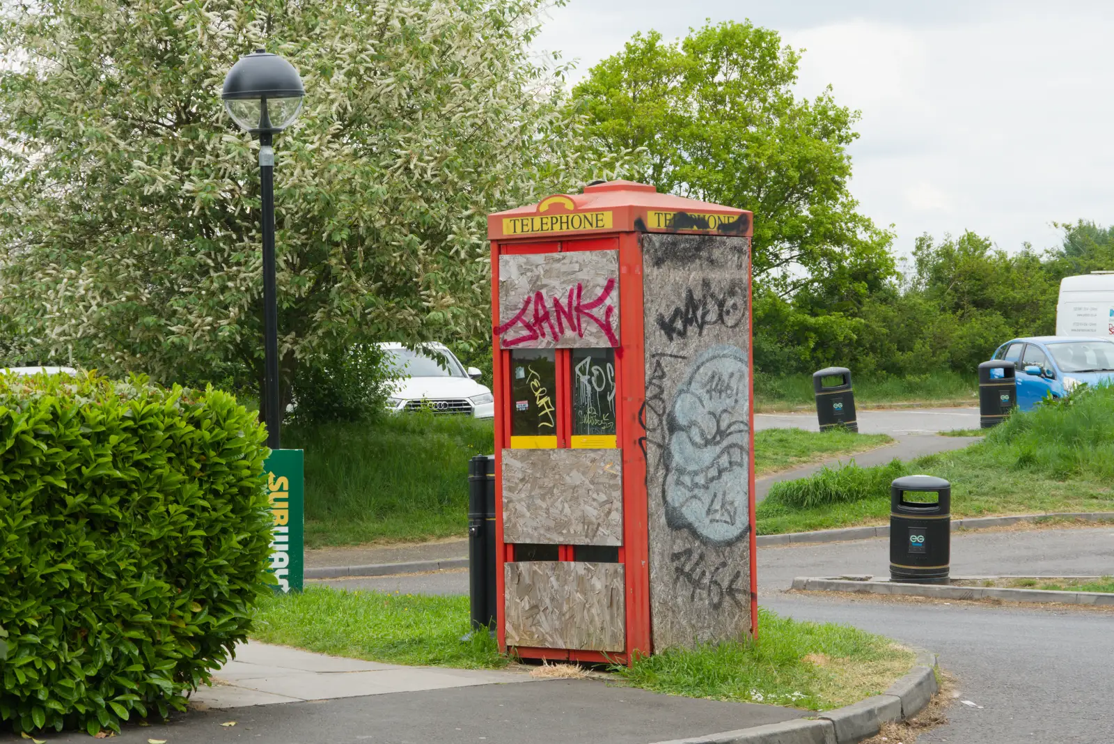 A derelict non-BT phone box, from A Visit to the Cottage and Lunch With Sis, Throwleigh, Devon - 4th May 2026