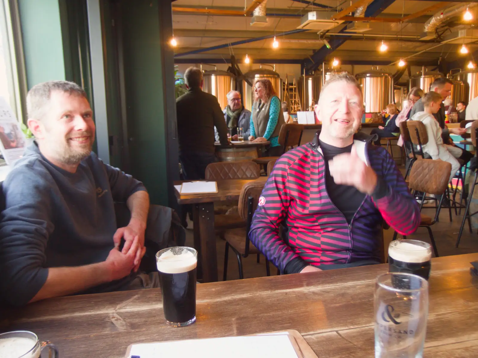 We're in the Ampersand Tap for burgers and/or chips, from A May Miscellany, Diss, Norwich and Garboldisham - 15th May 2026