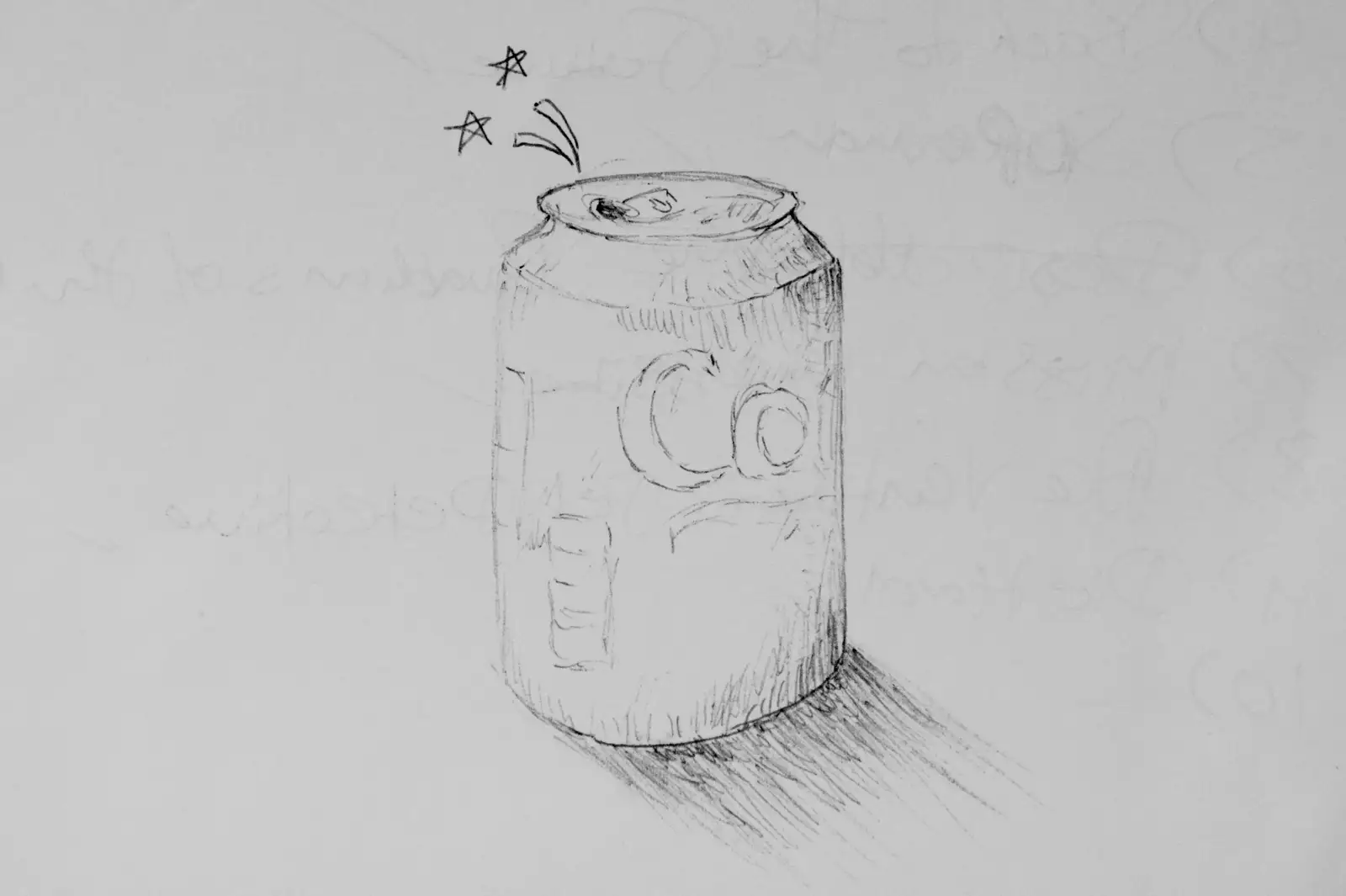 Grace has done a cool doodle of a can of coke, from A May Miscellany, Diss, Norwich and Garboldisham - 15th May 2026