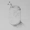 Grace has done a cool doodle of a can of coke, A May Miscellany, Diss, Norwich and Garboldisham - 15th May 2026