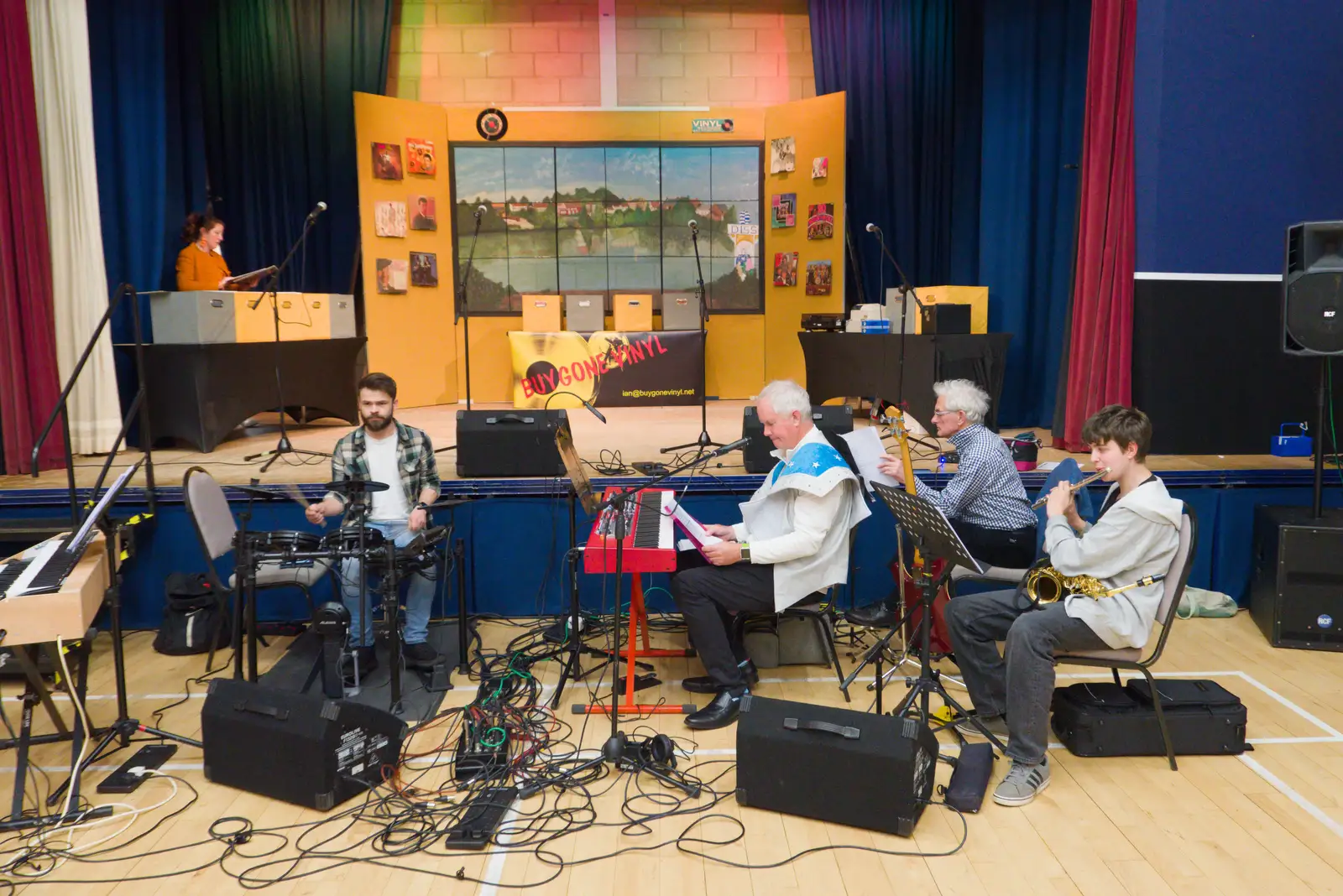 The Palgrave Players band in action, from A May Miscellany, Diss, Norwich and Garboldisham - 15th May 2026