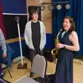 Suzanne plays a bit of saxophone, A May Miscellany, Diss, Norwich and Garboldisham - 15th May 2026