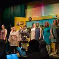 The ensemble cast on stage, Palgrave Players do Back to the 60s, Garboldisham - 21st May 2026