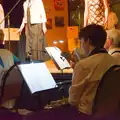 Fred gets ready to do a bit of flute, Palgrave Players do Back to the 60s, Garboldisham - 21st May 2026