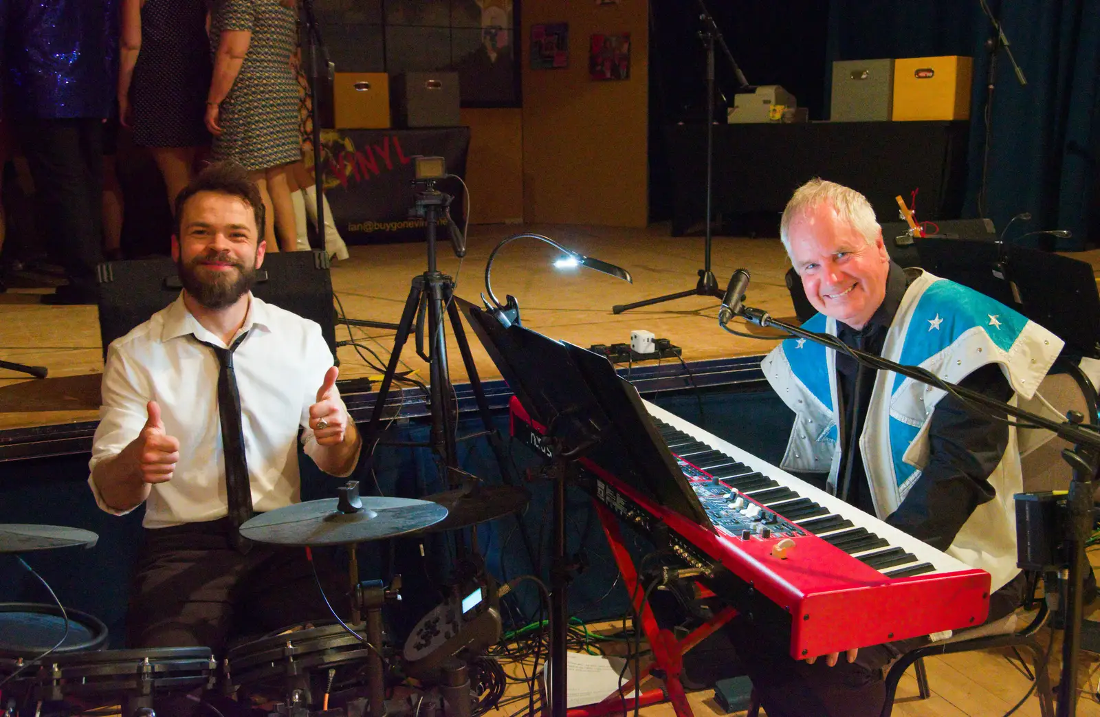 AJ and Mike, from Palgrave Players do Back to the 60s, Garboldisham - 21st May 2026
