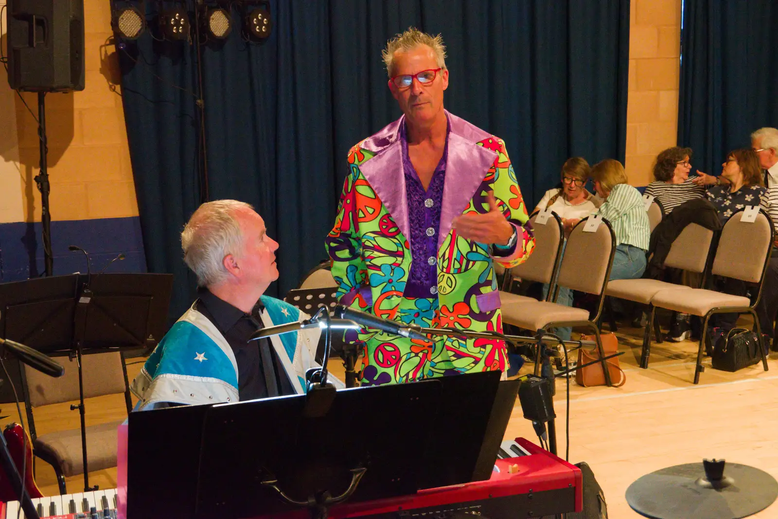 The best suit of the night, from Palgrave Players do Back to the 60s, Garboldisham - 21st May 2026