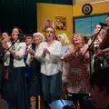 The cast applauds the audience, Palgrave Players do Back to the 60s, Garboldisham - 21st May 2026
