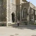 Isobel heads into St. Peter's and St. Mary, A Visit to the Dentist, Stowmarket, Suffolk - 22nd May 2026