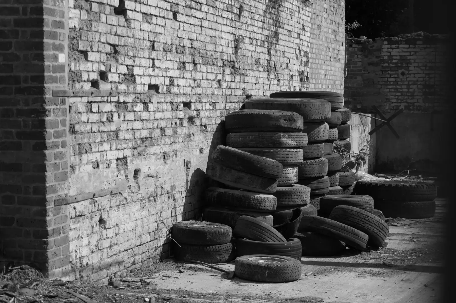 A pile of tyres, from The Return of the Pub Walk: Brome to Diss - 24th May 2026