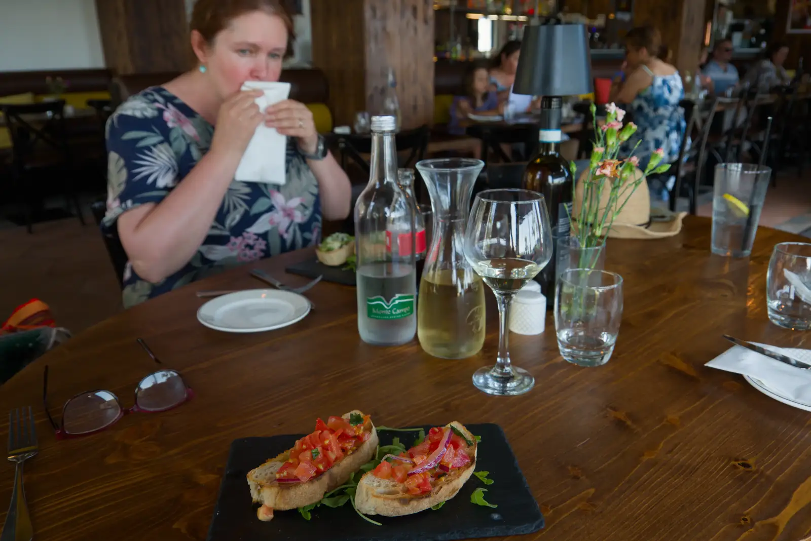 There's nice bruschetta for a starter, from A Birthday Lunch in Felixstowe, Suffolk - 26th May 2026