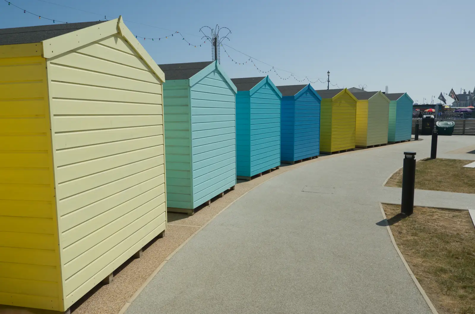 A nice sequence of colours on the beach huts, from A Birthday Lunch in Felixstowe, Suffolk - 26th May 2026