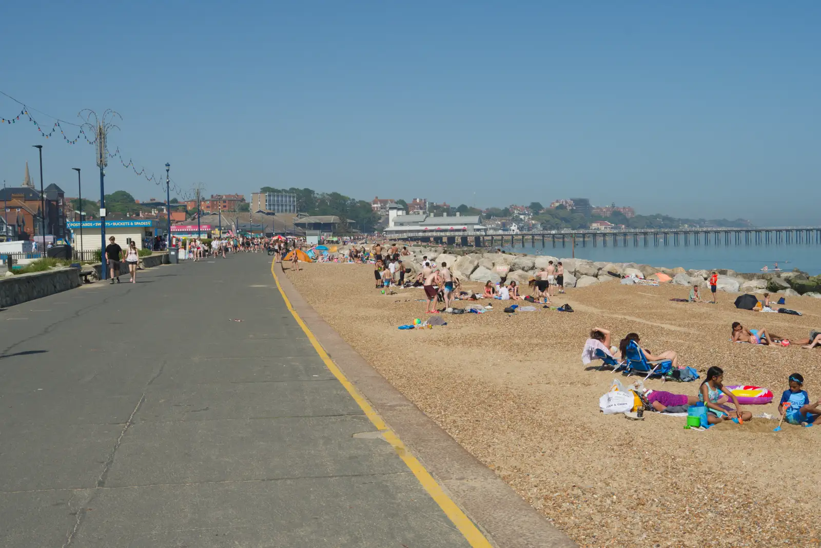 The beach at Felixstowe, from A Birthday Lunch in Felixstowe, Suffolk - 26th May 2026