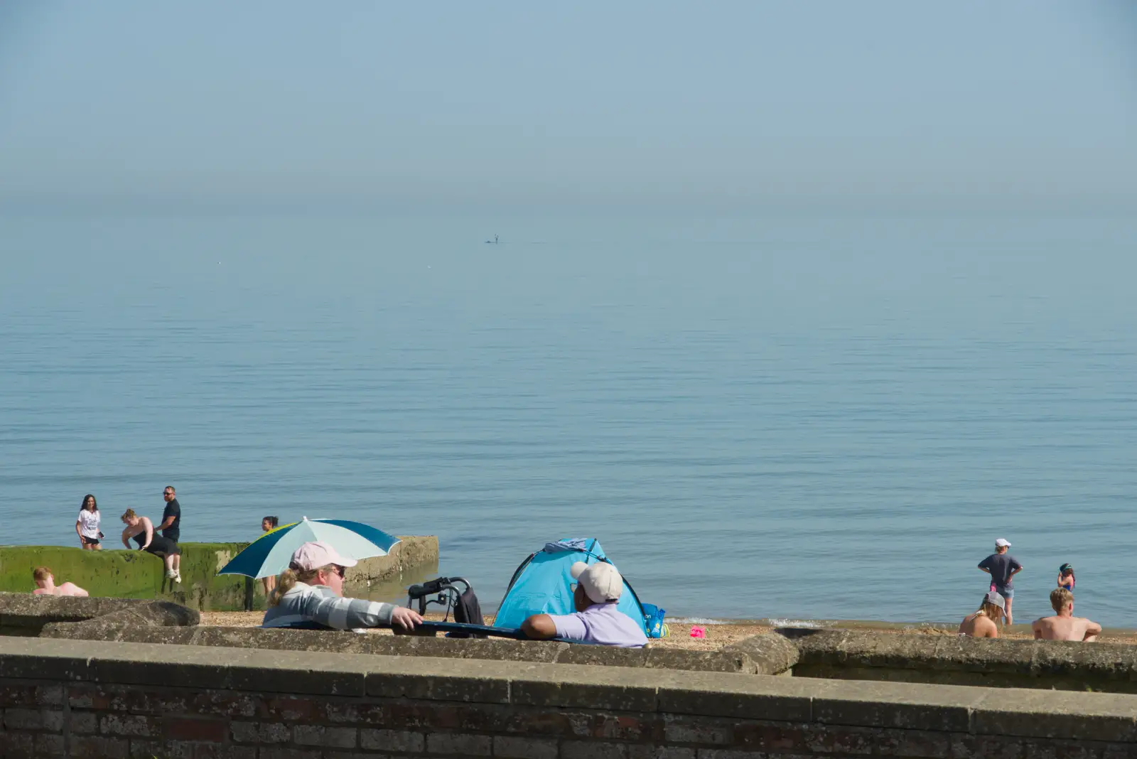 The sea almost blends with the horizon, from A Birthday Lunch in Felixstowe, Suffolk - 26th May 2026
