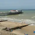 A first view of Cromer pier from outside the hotel, A Birthday Trip to the Red Lion Hotel, Cromer, Norfolk - 27th May 2026