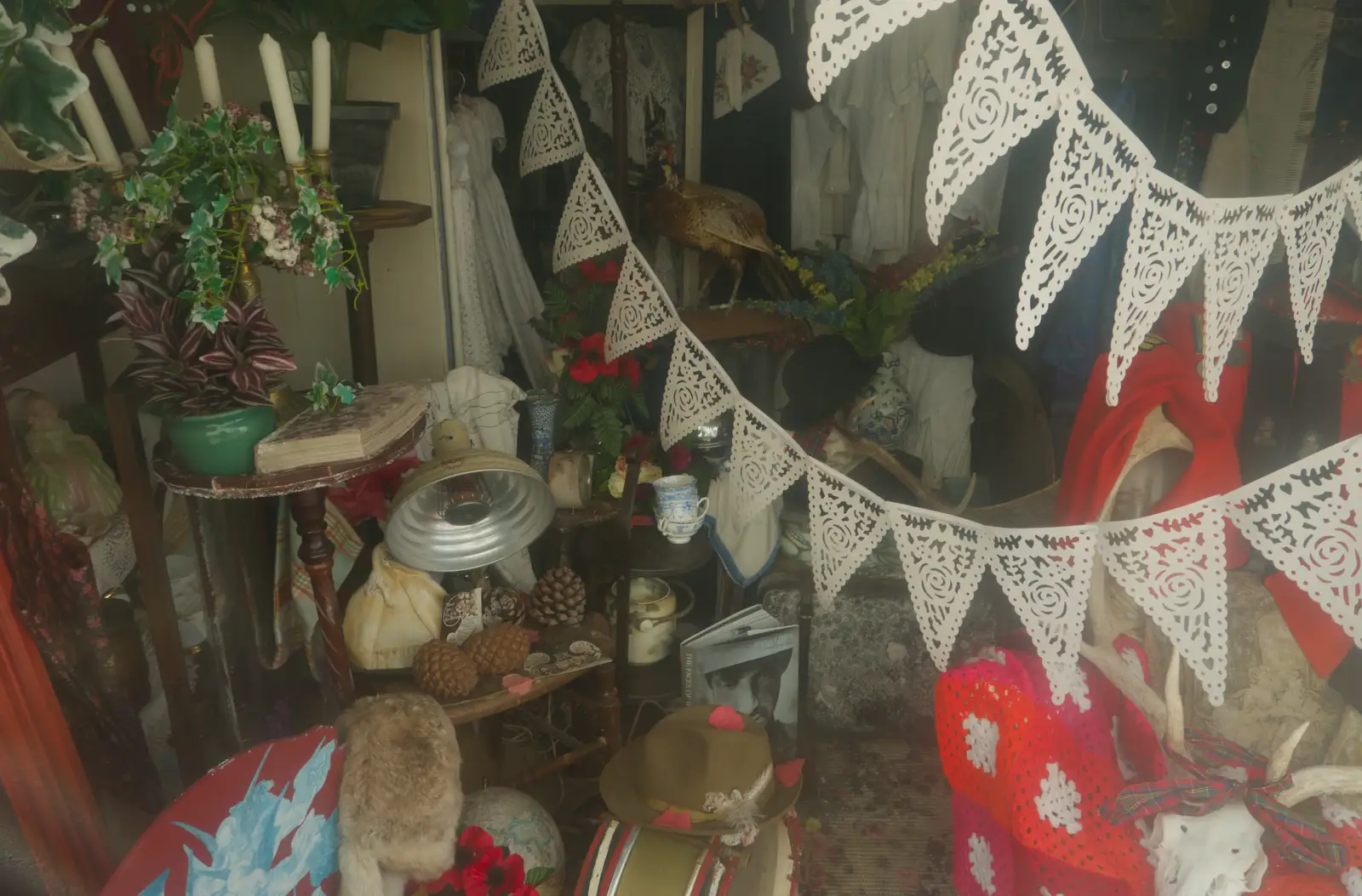 The contents of a derelict shop window, from A Birthday Trip to the Red Lion Hotel, Cromer, Norfolk - 27th May 2026