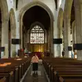 Isobel in the nave of St. Peter and St. Paul, A Birthday Trip to the Red Lion Hotel, Cromer, Norfolk - 27th May 2026