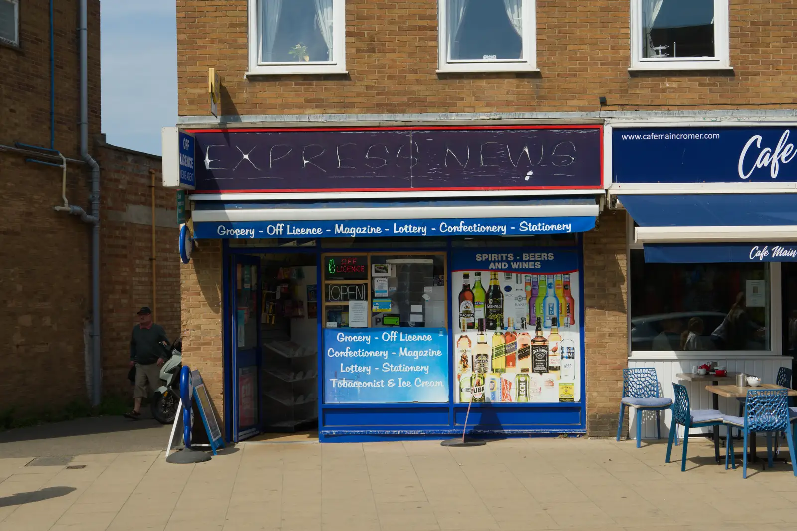 Express News has an impressive home-made sign, from A Birthday Trip to the Red Lion Hotel, Cromer, Norfolk - 27th May 2026