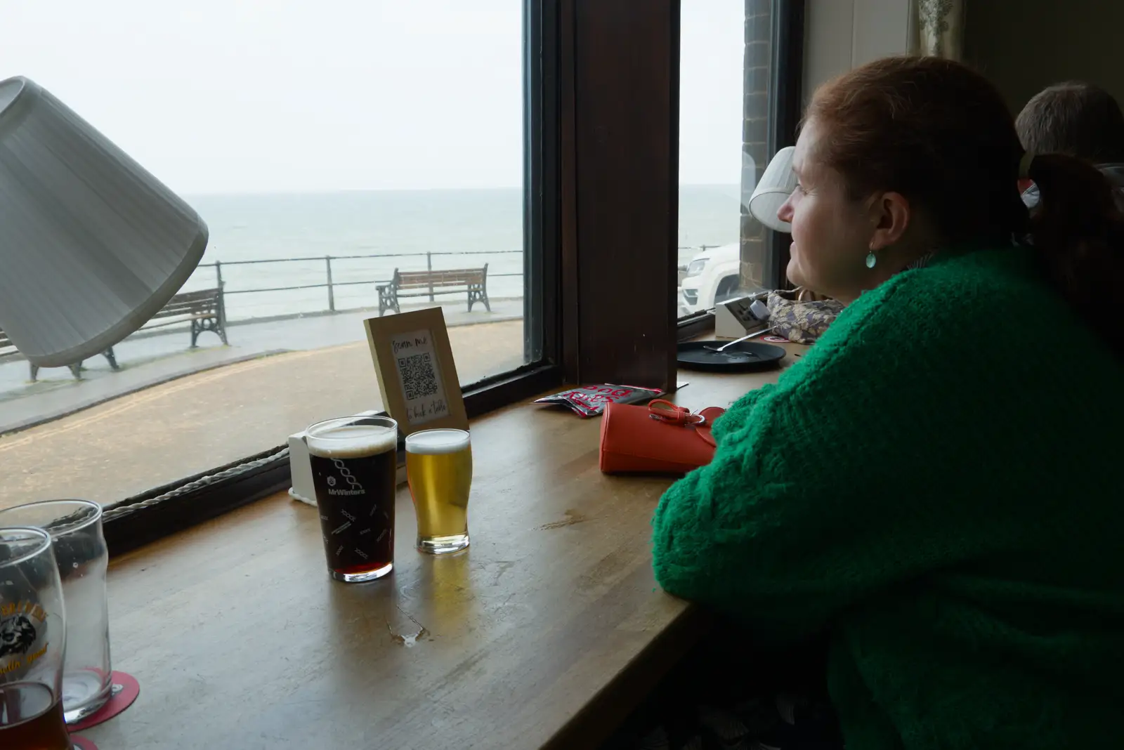 The view of the sea from the bar, from A Birthday Trip to the Red Lion Hotel, Cromer, Norfolk - 27th May 2026
